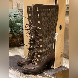 Michael Kors Monogram Knee high boots